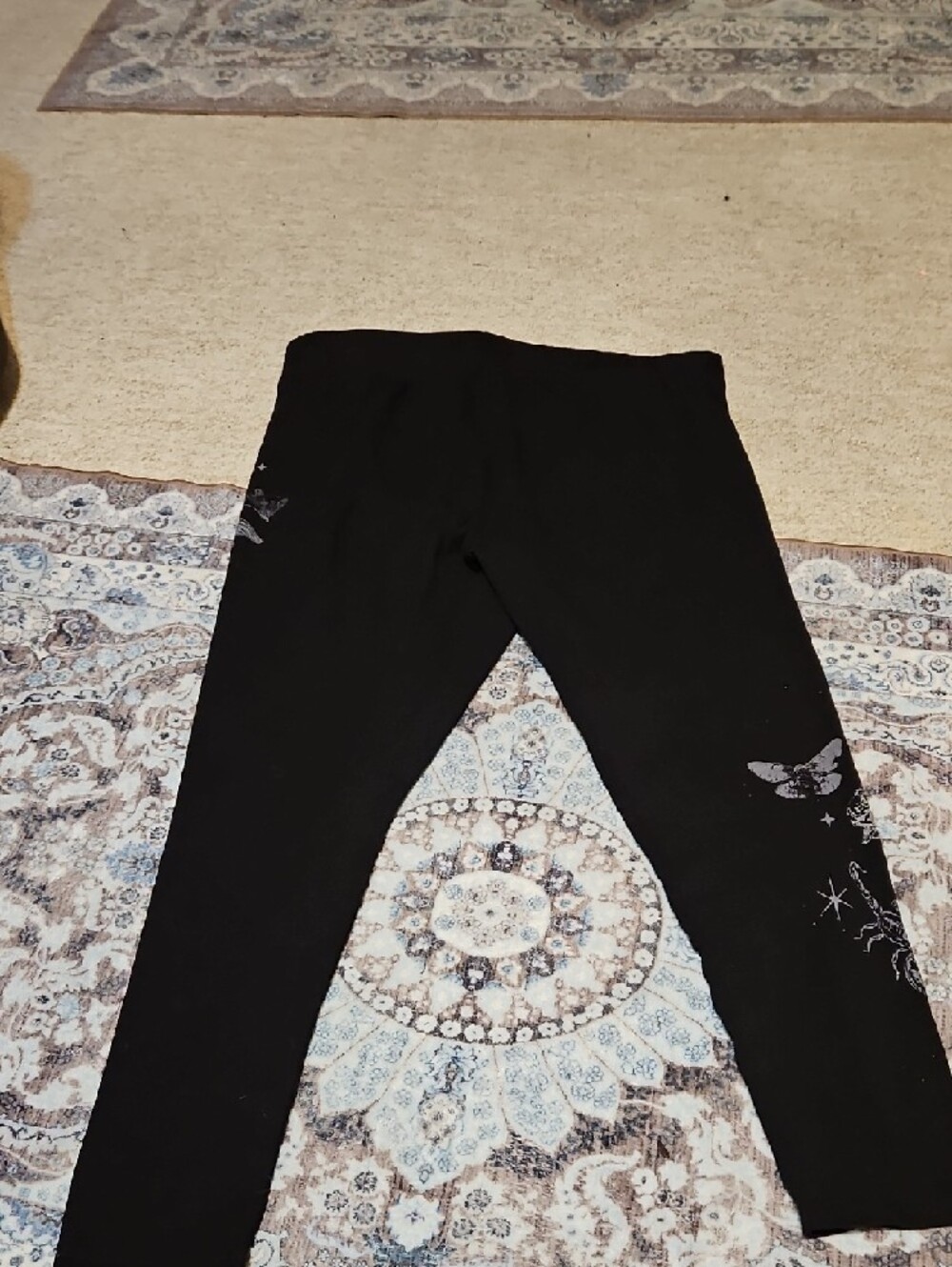 torrid Black Leggings with Silver Dragonfly & Celestial Accents - Picture 4 of 8